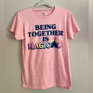 Disney Parks Pink T-Shirt with Graphic Print